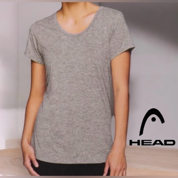 HEAD, Active Short Sleeved Tee Women's, Large, Gray 🏃‍♀️‍➡️ - Picture 1 of 8